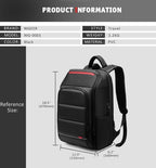 Mochila de viaje para portátil de 15,6 pulgadas con puerto USB y repelente al agua