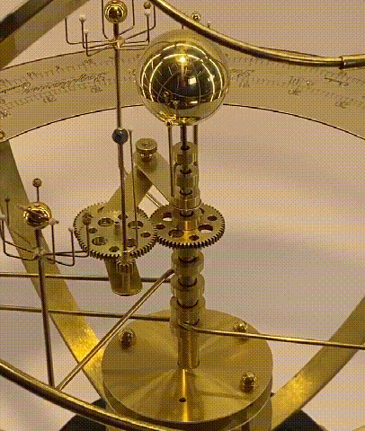 Gran modelo orrery del sistema solar – Representación planetaria detallada