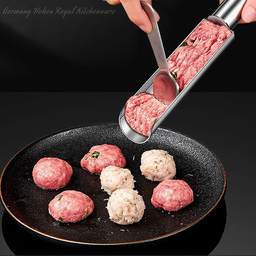 Molde para albóndigas perfectas con cuchara de acero inoxidable