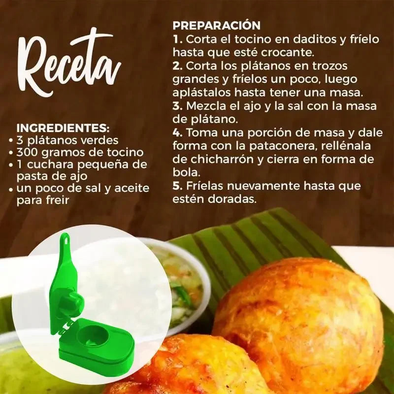 Molde para tostones y albóndigas Formito — multifuncional y apto para lavavajillas