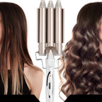 Moldeador de ondas de triple barril para el pelo