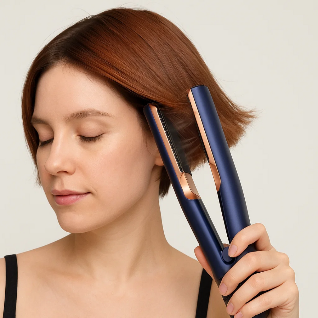 Moldeador de pelo 2 en 1 secador y plancha | 1400-1600 W, 3 niveles de temperatura | Función de aire frío para un cabell