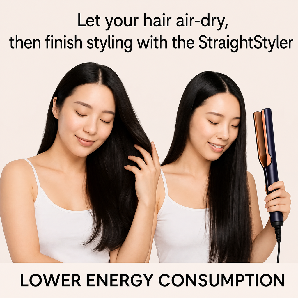 Moldeador de pelo 2 en 1 secador y plancha | 1400-1600 W, 3 niveles de temperatura | Función de aire frío para un cabell
