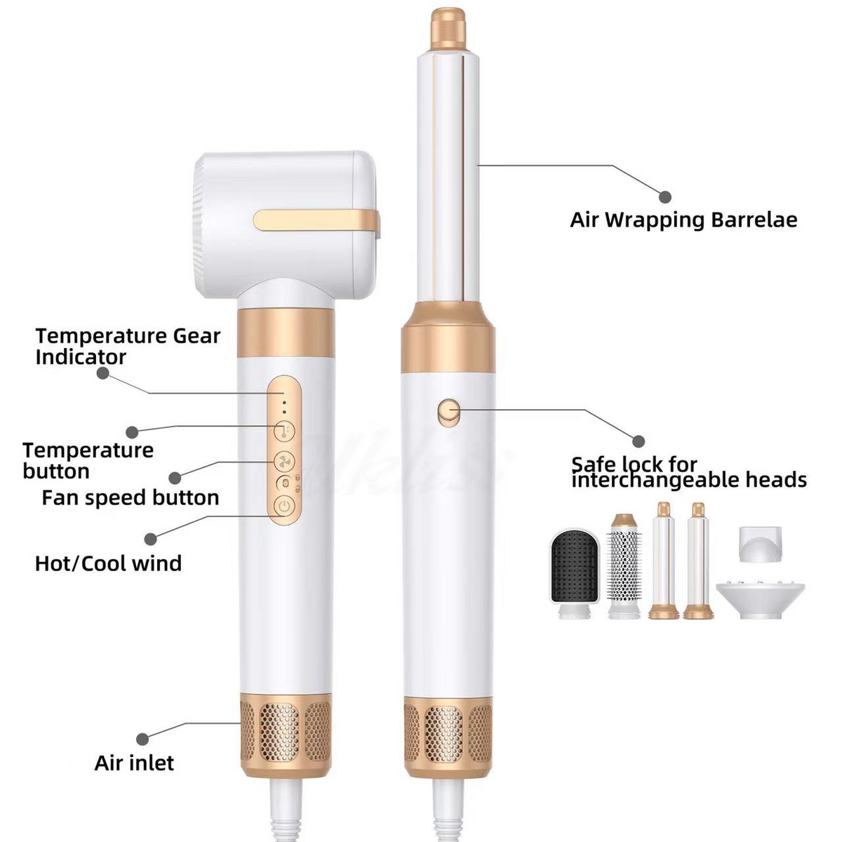 Moldeador de pelo 7 en 1 con tecnología Airwrap