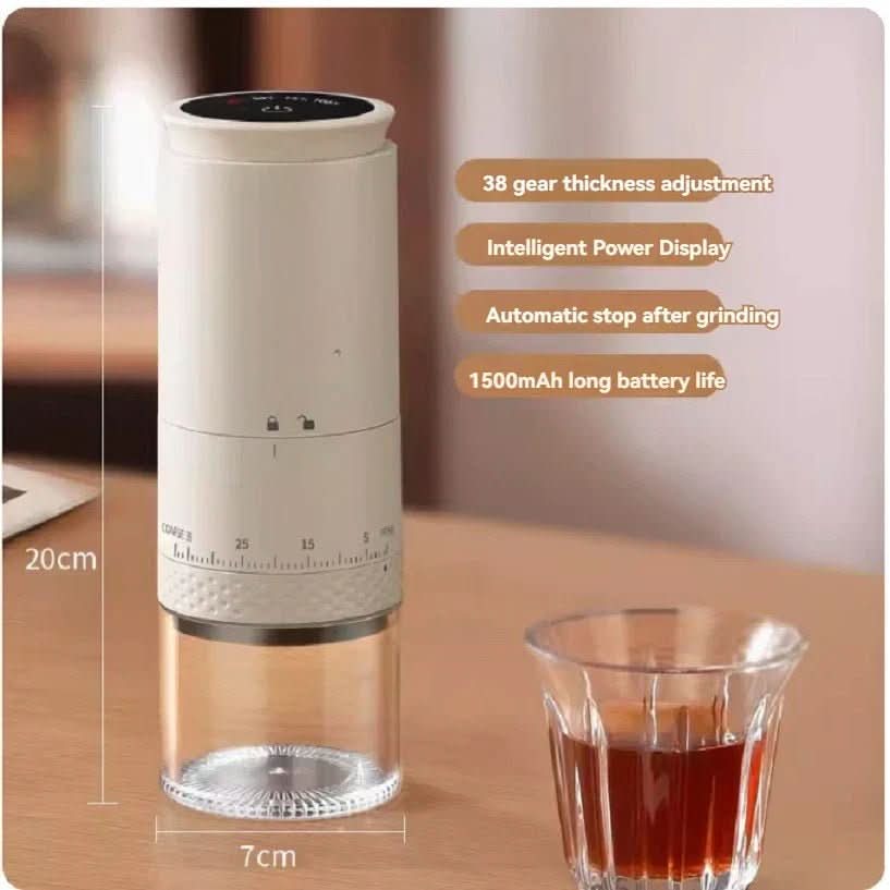 Molinillo de café eléctrico con 38 niveles de molienda y carga USB-C