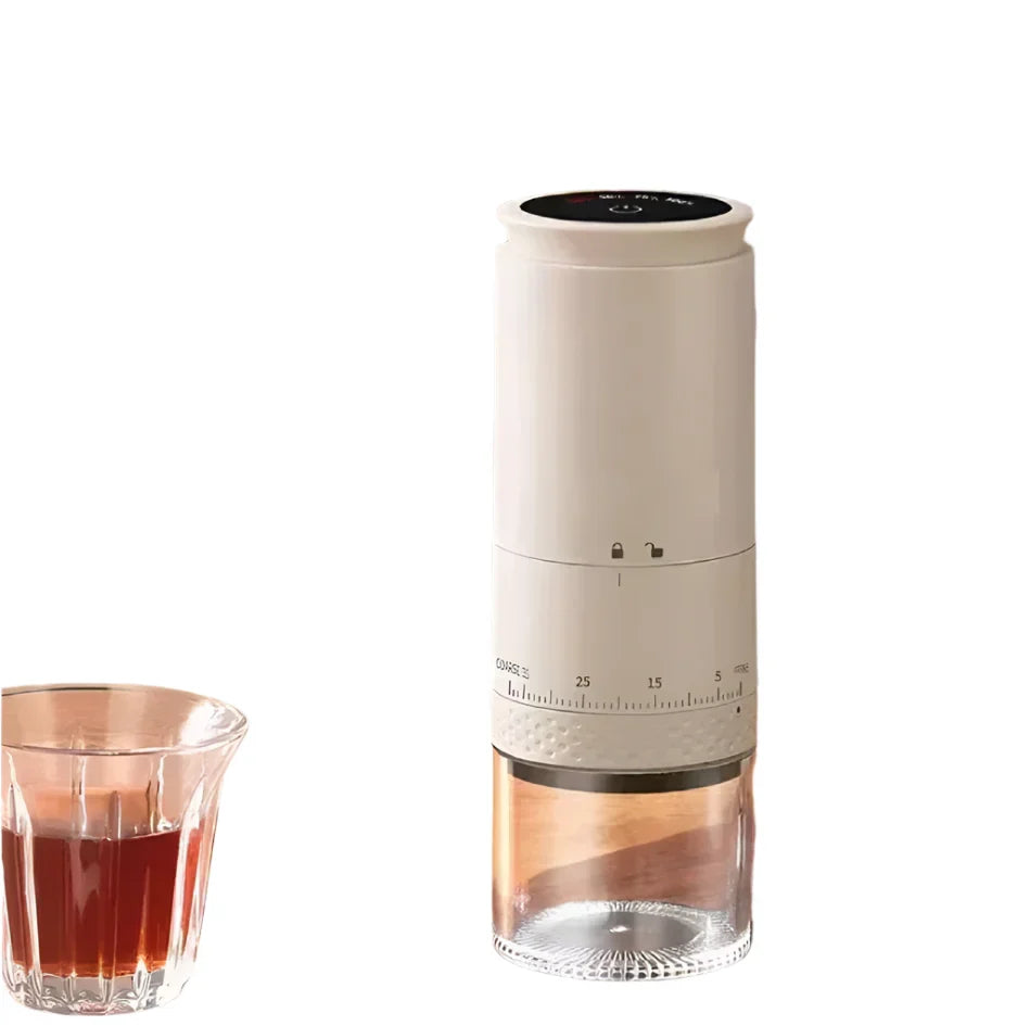 Molinillo de café eléctrico portátil con grado de molienda ajustable