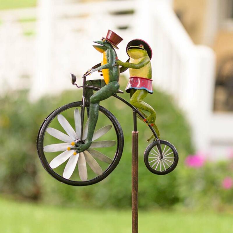 Molinillo de viento bicicleta con animales