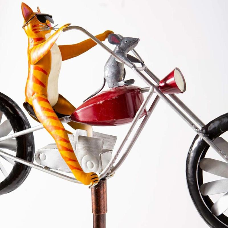 Molinillo de viento bicicleta con animales