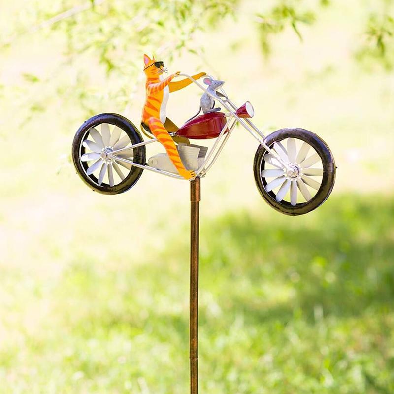 Molinillo de viento bicicleta con animales