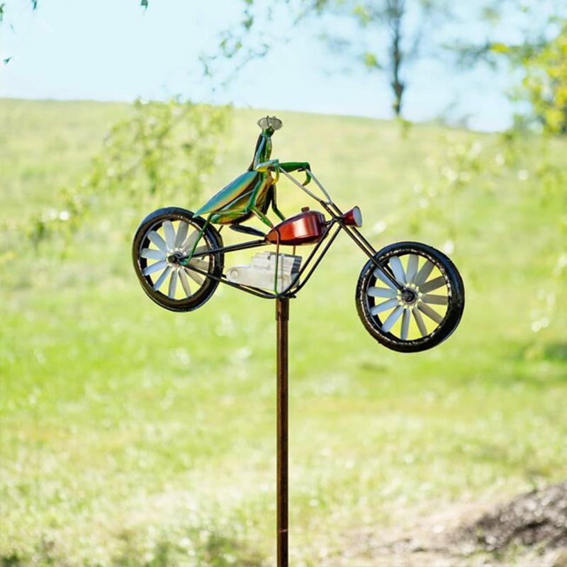 Molinillo de viento bicicleta con animales