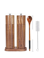 Molinillos clásicos de madera para sal y pimienta