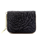 Monedero elegante con diseño floral