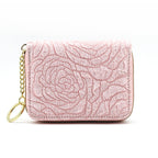 Monedero elegante con diseño floral