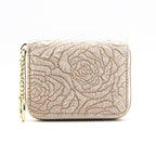 Monedero elegante con diseño floral
