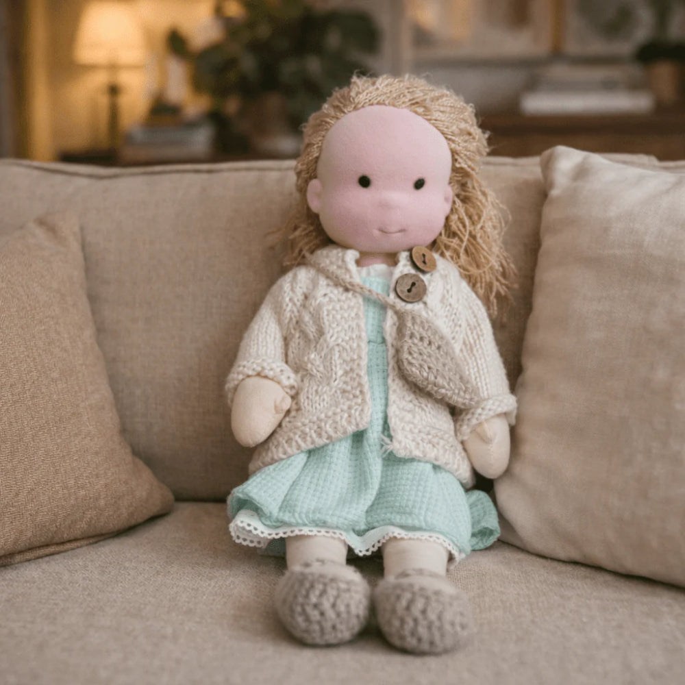 Muñeca de juguete para niños hecha a mano, compañera de juego, regalo