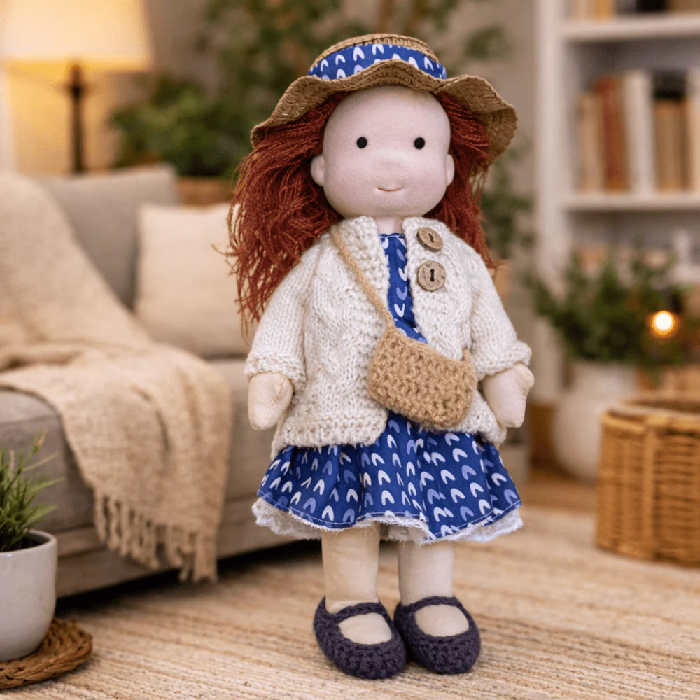 Muñeca de juguete para niños hecha a mano, compañera de juego, regalo