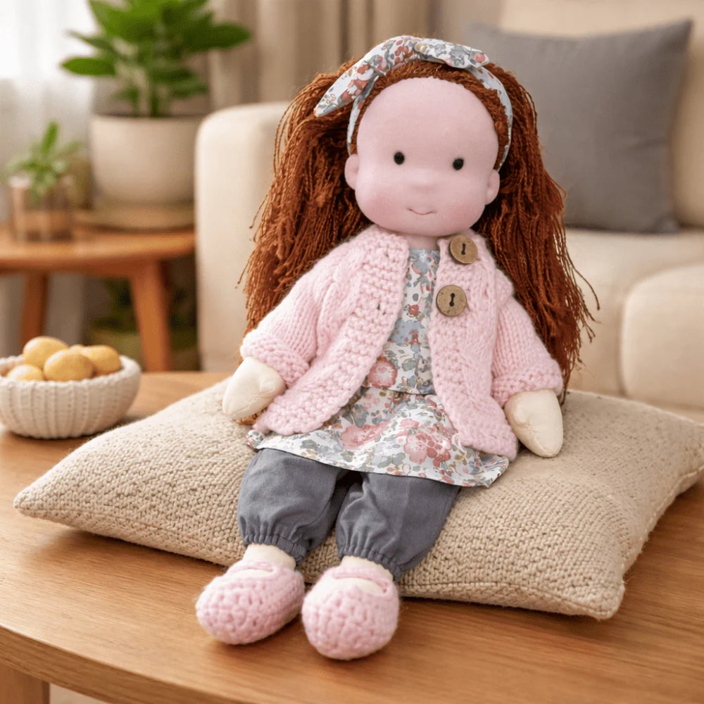 Muñeca de juguete para niños hecha a mano, compañera de juego, regalo