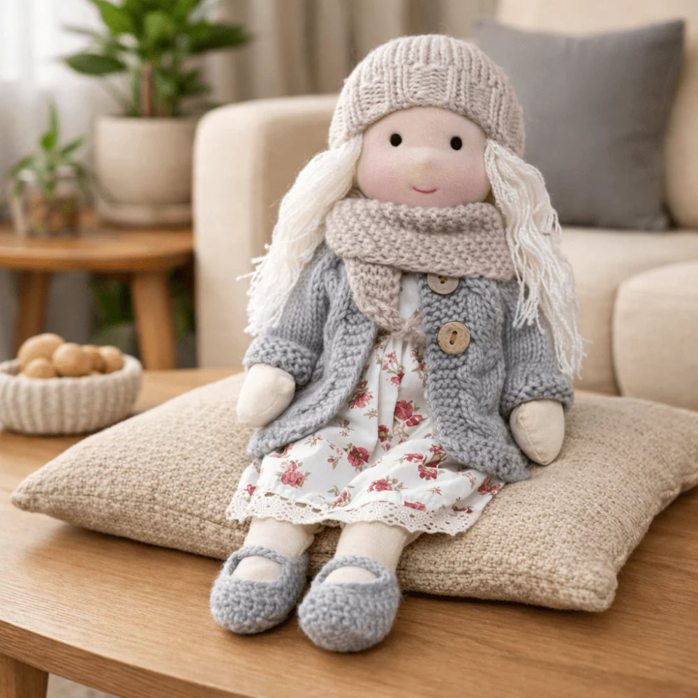 Muñeca de juguete para niños hecha a mano, compañera de juego, regalo