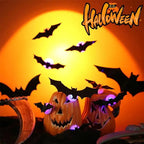Murciélagos 3D voladores decoración pared Halloween