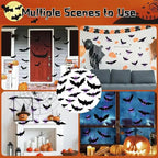 Murciélagos 3D voladores decoración pared Halloween