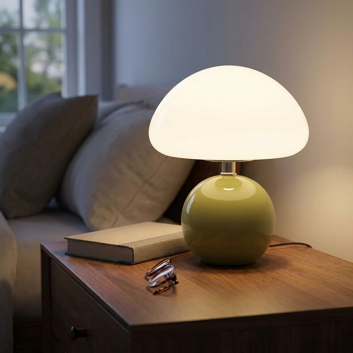 MUSHADAPT – Lámpara de mesa con forma de seta para iluminación ambiental flexible