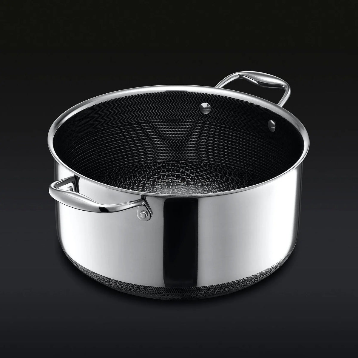 Olla de titanio puro premium con tapa de cristal
