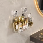 Organizador de baño de cristal elegante