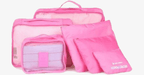 Organizador de maleta portátil con malla transparente — mantén tu ropa compacta y ordenada