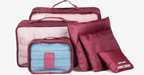 Organizador de maleta portátil con malla transparente — mantén tu ropa compacta y ordenada