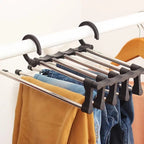 Organizador de pantalones FlexRack – Estante ajustable para armario que ahorra espacio – Acero inoxidable antideslizante