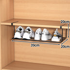 Organizador de zapatos multifuncional con clips de acero inoxidable