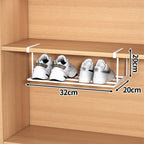 Organizador de zapatos multifuncional con clips de acero inoxidable