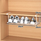 Organizador de zapatos multifuncional con clips de acero inoxidable