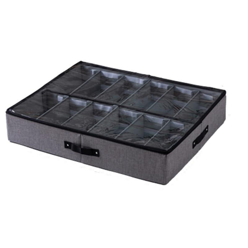 Organizador de zapatos plegable con 12 compartimentos