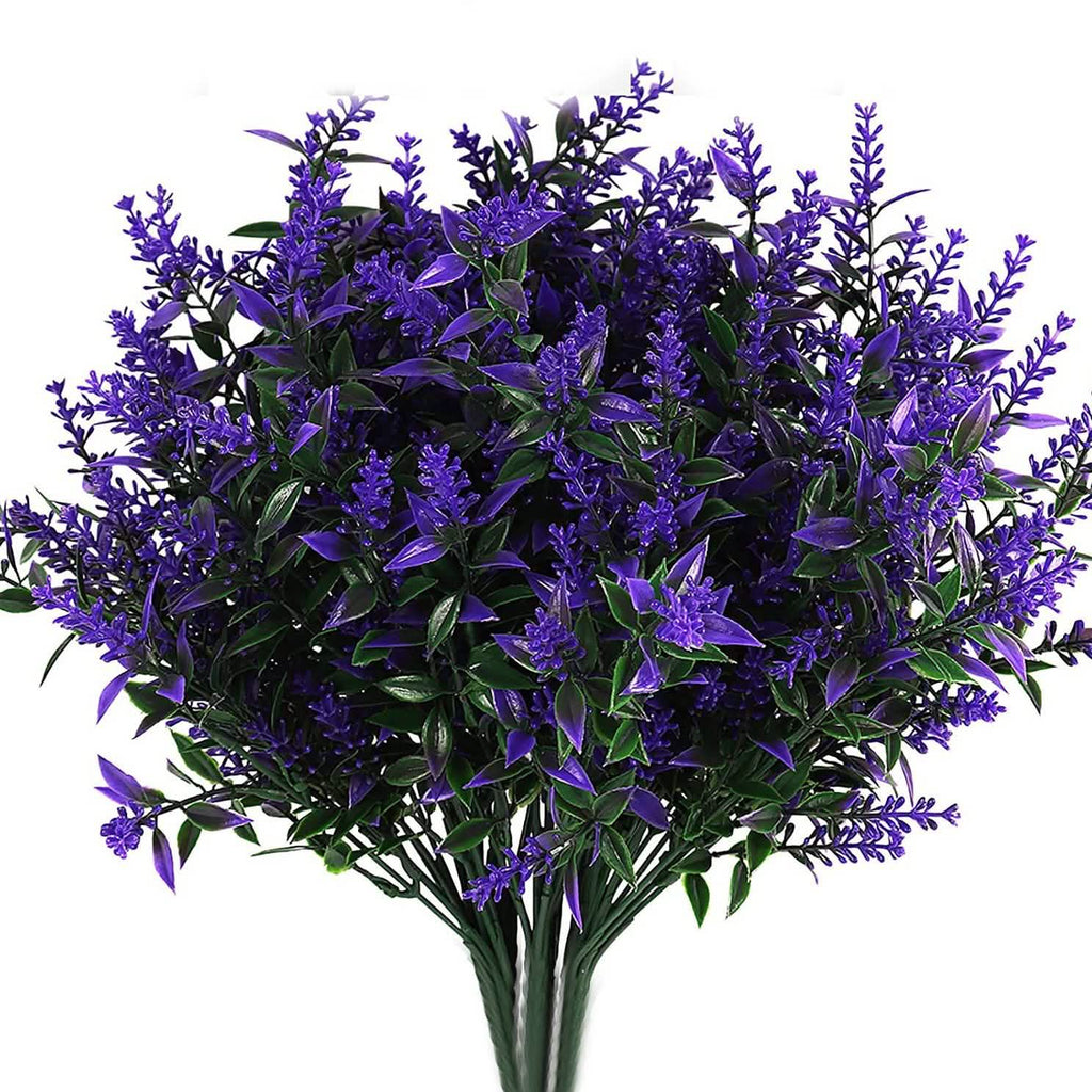 Pack de 8 ramos de lavanda artificial para decoración