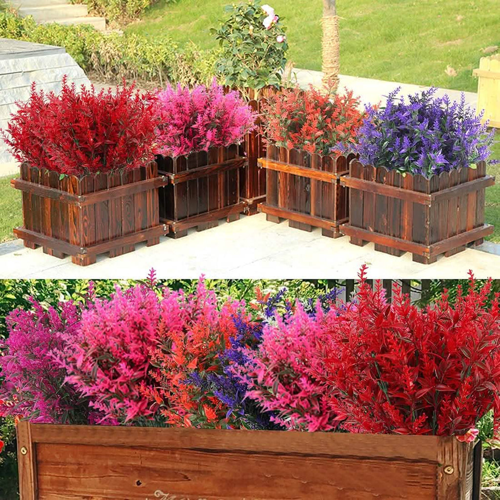 Pack de 8 ramos de lavanda artificial para decoración