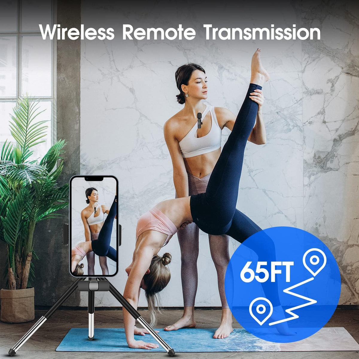 Pack de 2 micrófonos inalámbricos para iPhone e iPad