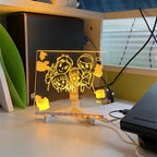 Panel de escritura LED borrable de acrílico