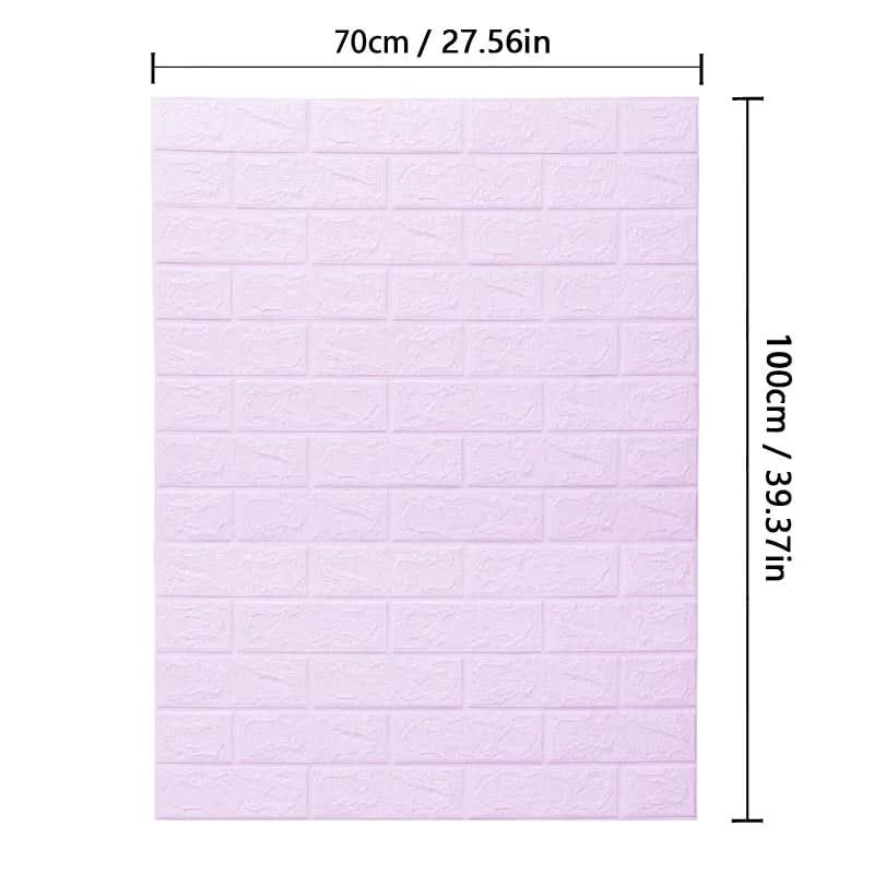 Panel decorativo 3D de espuma con efecto ladrillo