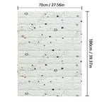 Panel decorativo 3D de espuma con efecto ladrillo