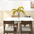 Panel decorativo autoadhesivo con imitación de veta de madera y respaldo de espuma