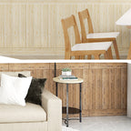Panel decorativo autoadhesivo con imitación de veta de madera y respaldo de espuma