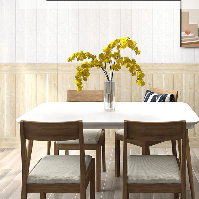Panel decorativo autoadhesivo con imitación de veta de madera y respaldo de espuma