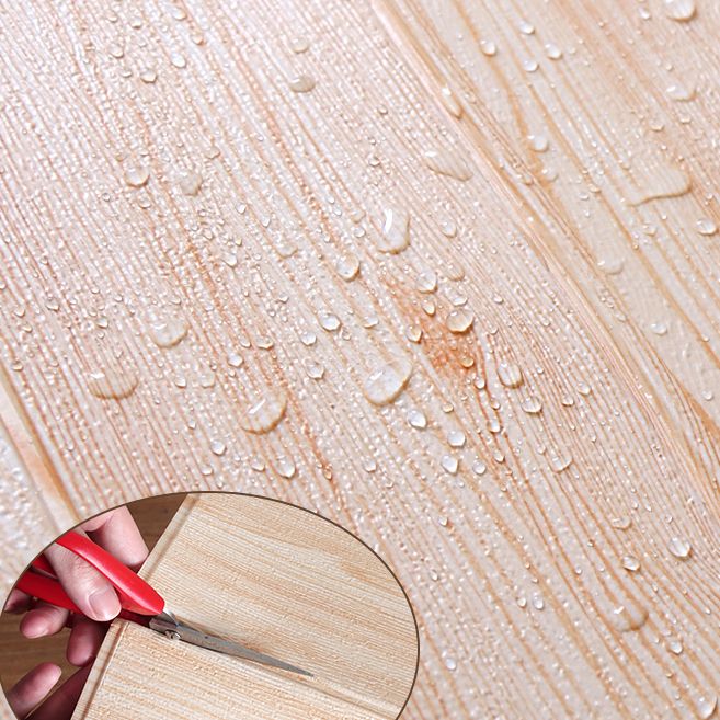 Panel decorativo autoadhesivo con imitación de veta de madera y respaldo de espuma
