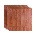 Panel decorativo autoadhesivo con imitación de veta de madera y respaldo de espuma