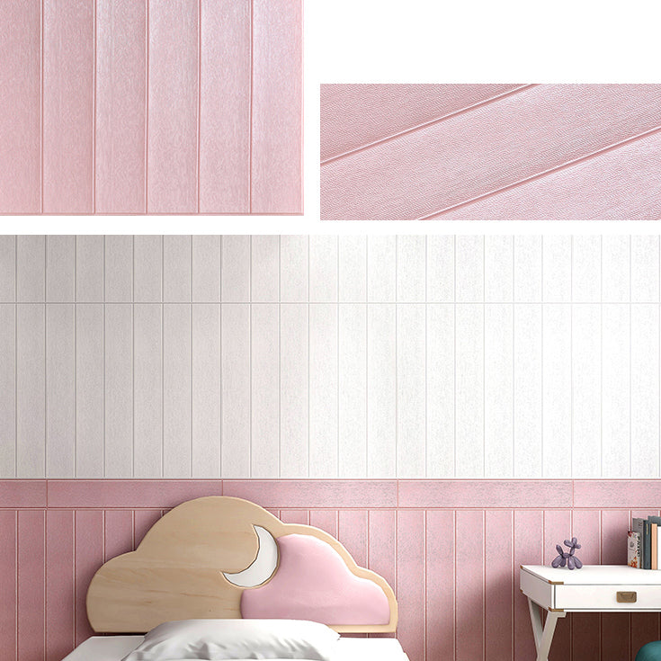 Panel decorativo autoadhesivo con imitación de veta de madera y respaldo de espuma