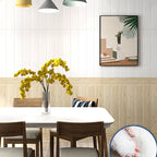 Panel decorativo autoadhesivo con imitación de veta de madera y respaldo de espuma