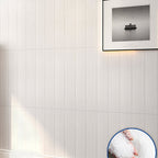 Panel decorativo autoadhesivo con imitación de veta de madera y respaldo de espuma