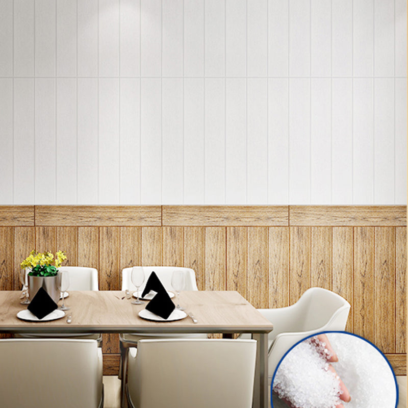 Panel decorativo autoadhesivo con imitación de veta de madera y respaldo de espuma