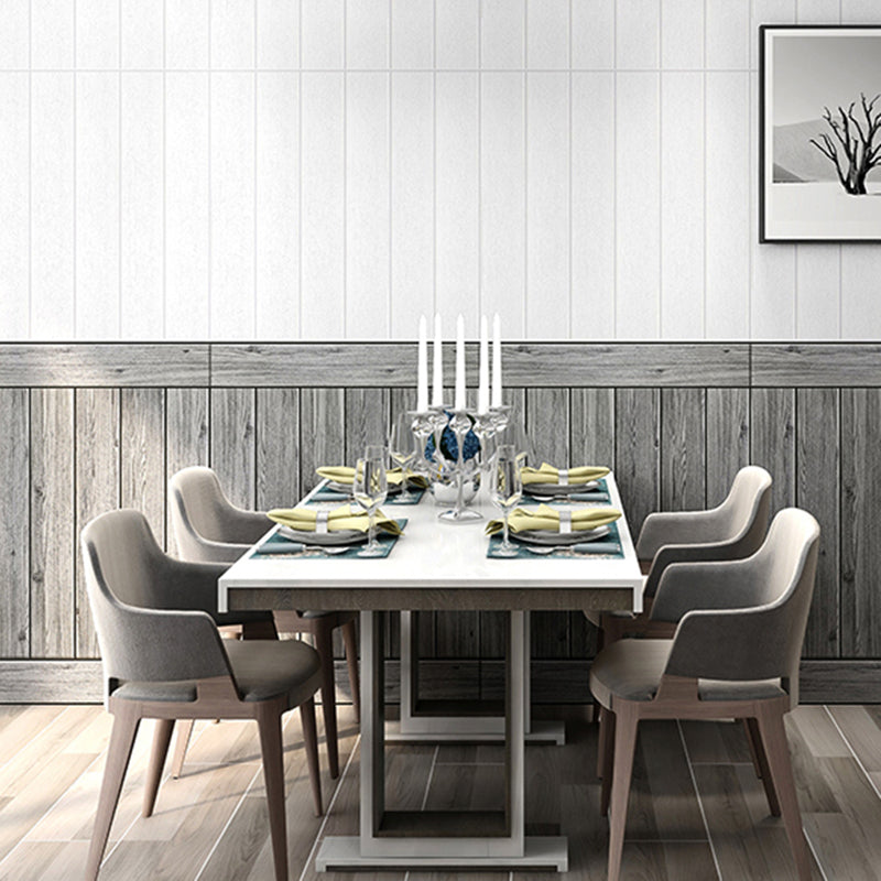 Panel decorativo autoadhesivo con imitación de veta de madera y respaldo de espuma
